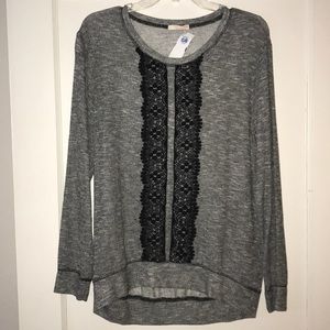 Gray tunic shirt
